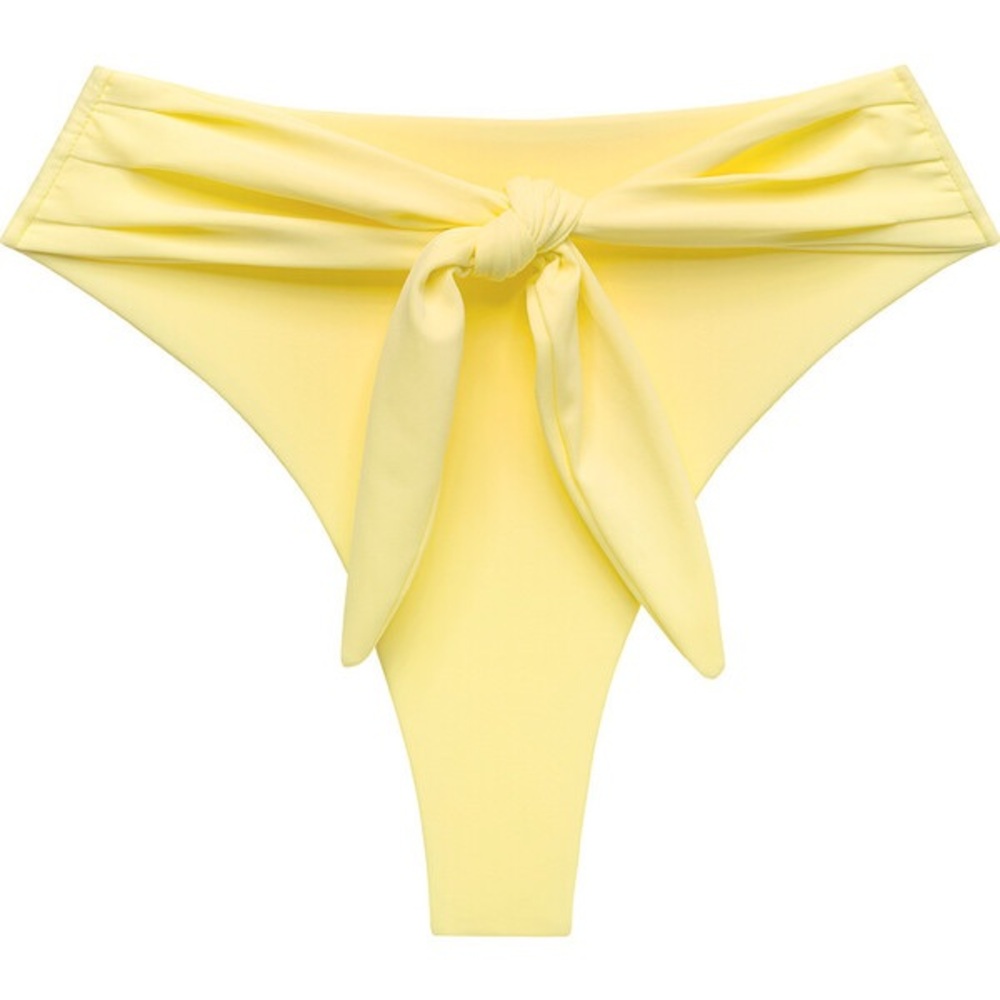 Montce Paula Tie-Up Yellow Pastel Bikini Bottom - Picture 2 of 6